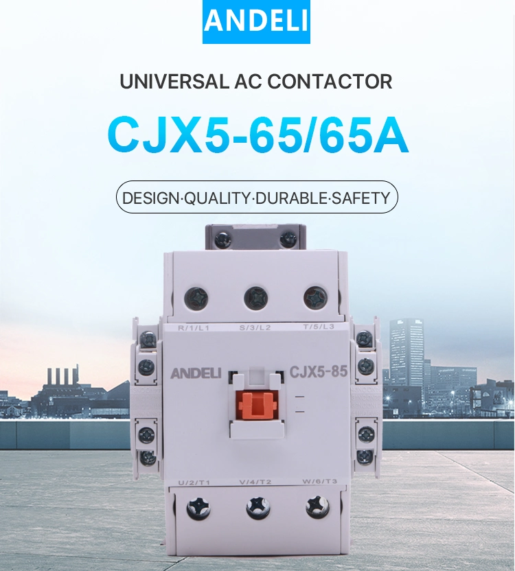 Andeli Cjx5-85 85A 380V/220V AC Contactor Magnetic Contactor 80A