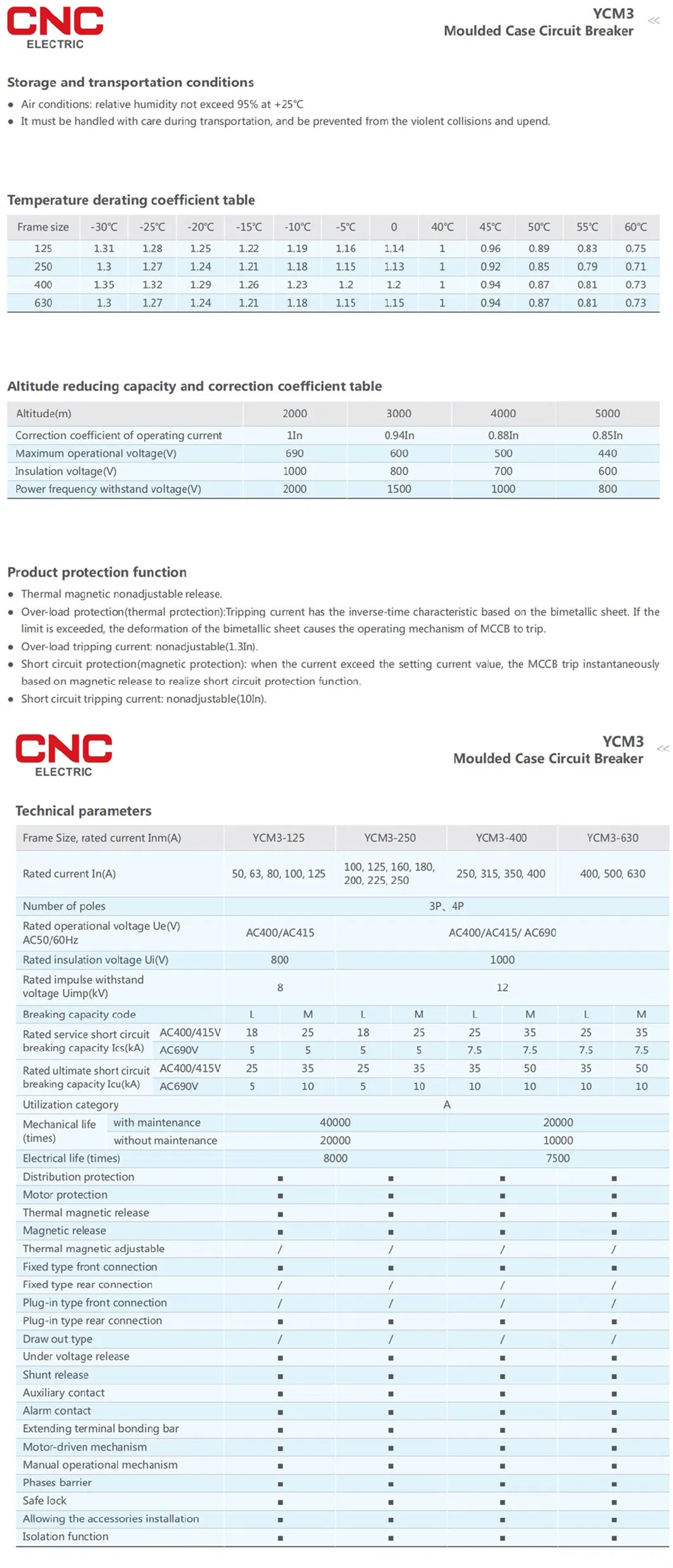 2021 New MCCB 400A 400 AMP 3p63A