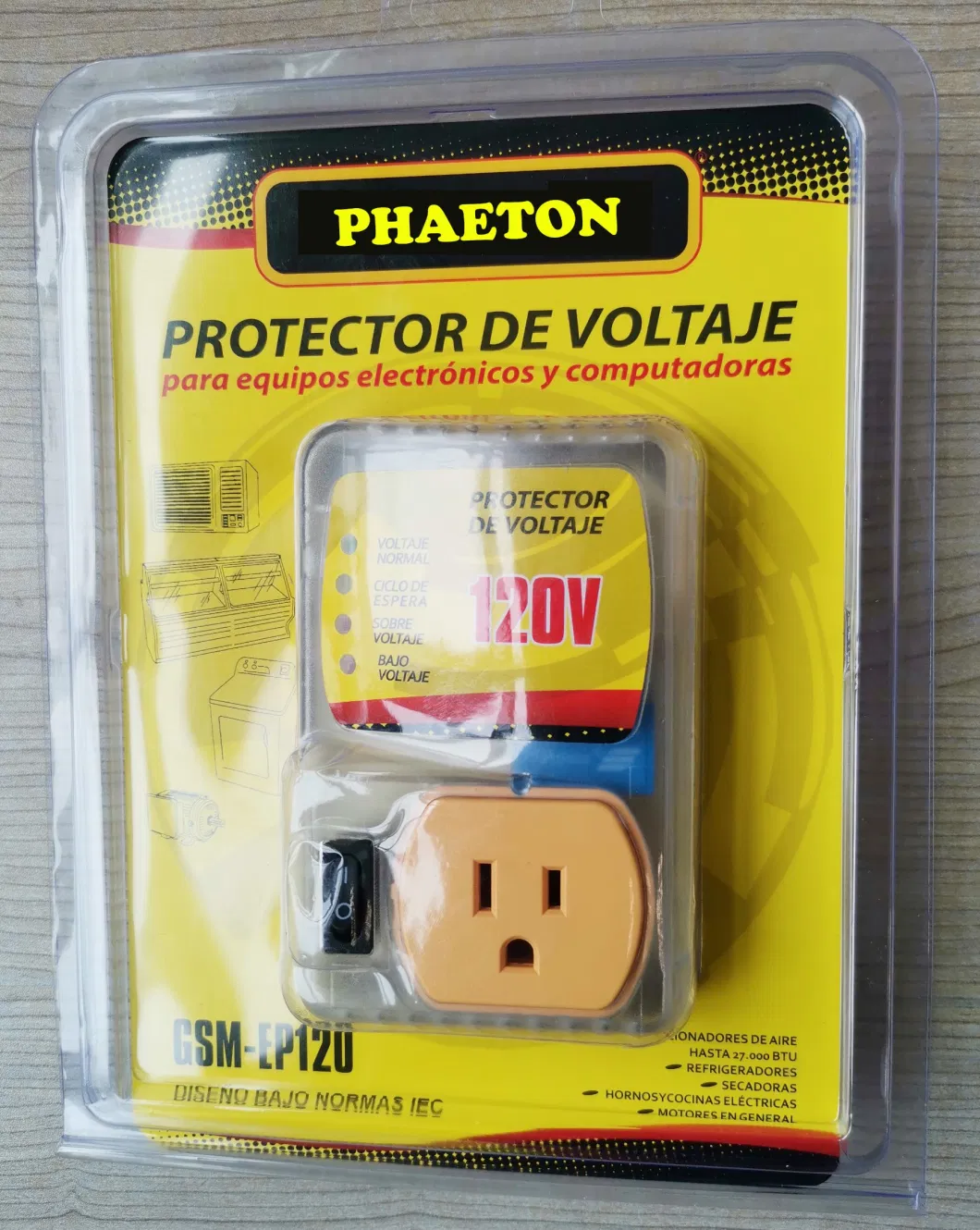 South America Adjustable Voltage Protector 20A Single Phase Voltage Protector