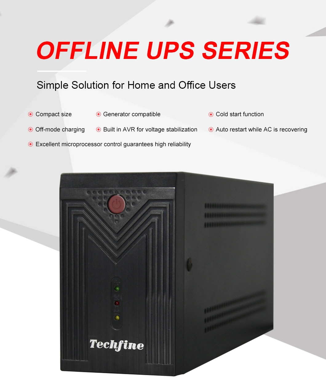UPS 650va Offline Backup Surge Protector Supplier with Built-in Battery