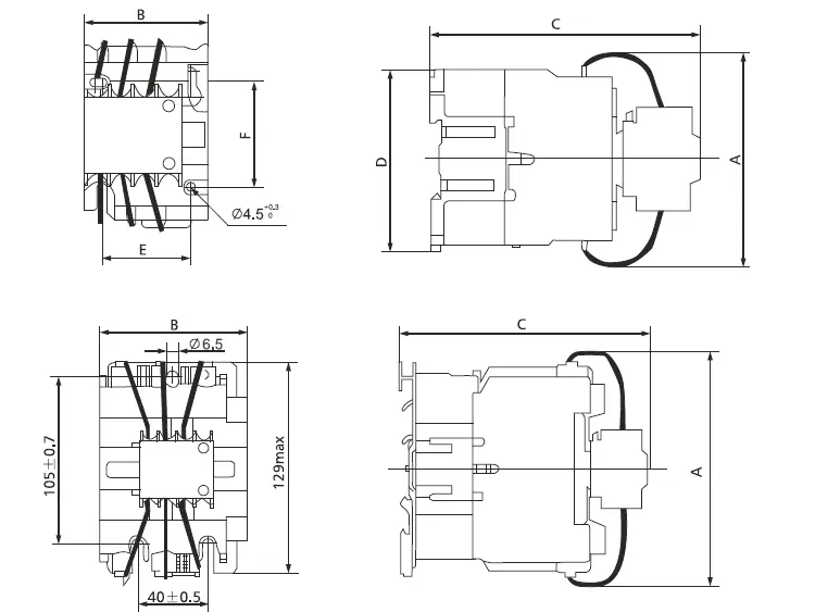 Cj19-32 Magnetic Circuit Electrical Capacitor Contactor