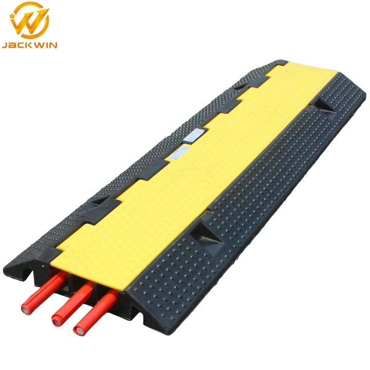 Flexible 3 Channel Floor Rubber Cable Protector Ramp Humps