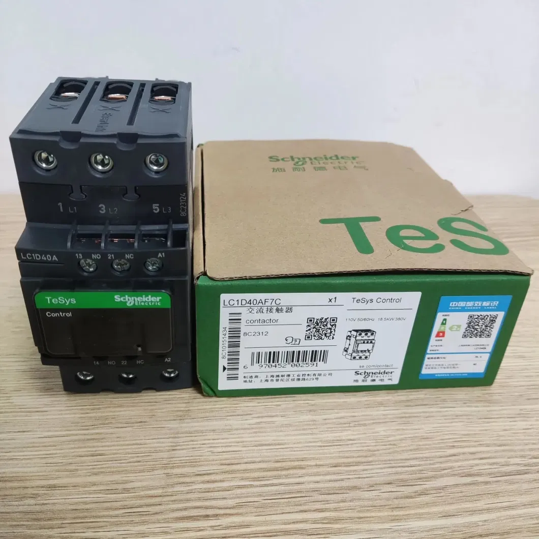 Schnaider Contactor LC1d40af7c 220V 40A Xck-J10541 Abe7-CPA412