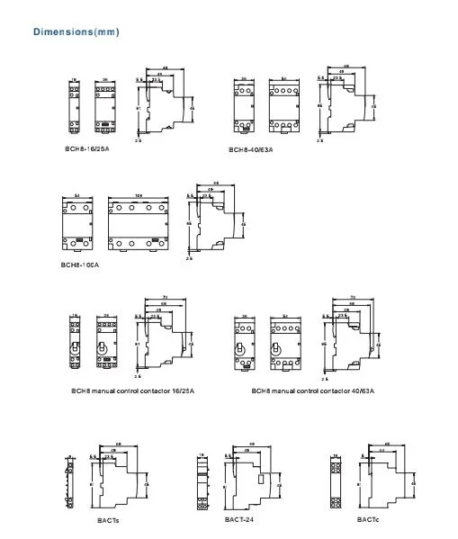 Sch8-40A Household AC Contactor in Power Systems