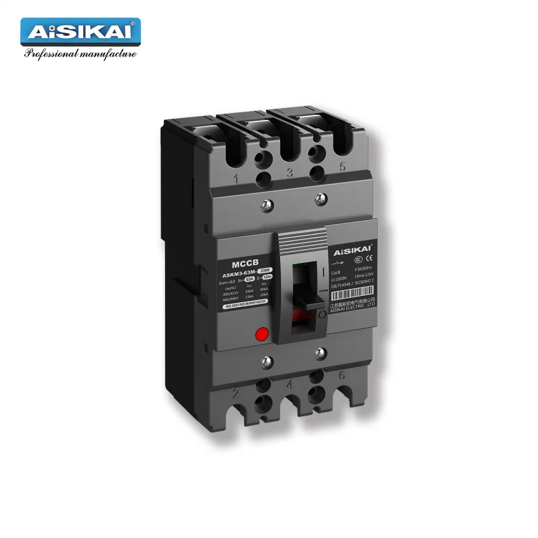 Aisikai Factory Price 400A M Type Molded Case Circuit Breaker 3p MCCB