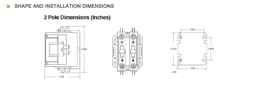 Hot Product Stac2 Series AC Air Conditioning Contactor Stac2