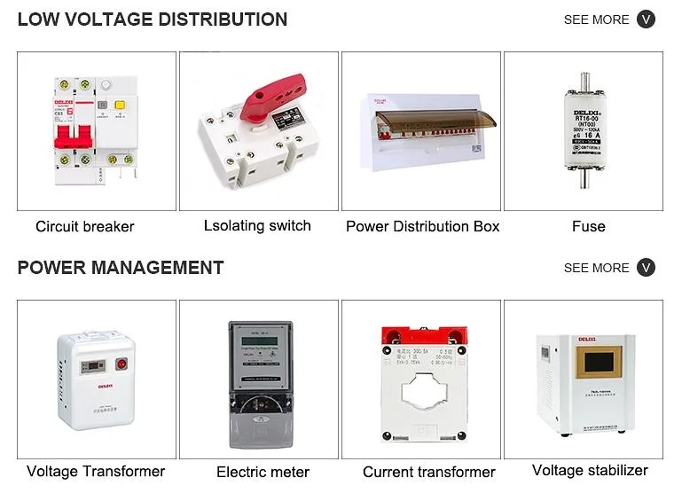 Delixi AC Contactor Cjx1 12 AMP Types of Magnetic Contactor IEC60947-2 9A-475A Contactor Auxiliary Block