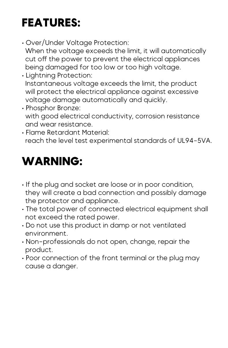 Bx-V009 Supply Under and Over Electrical Switch Circuit Breaker Protector De Voltaje Voltage Protector