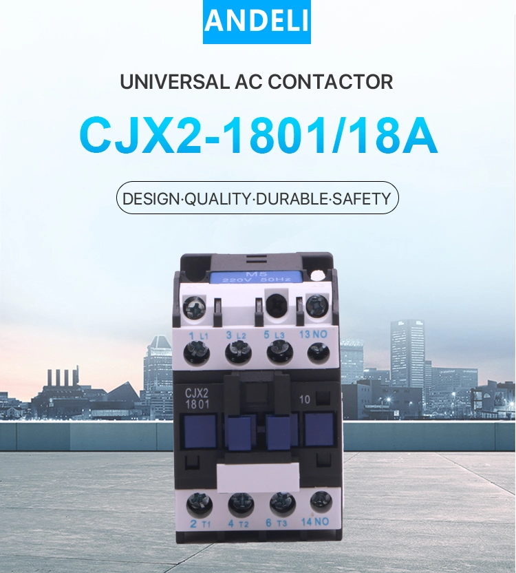 Cjx2-1801 18A 380V Andeli 50/60Hz Contactor