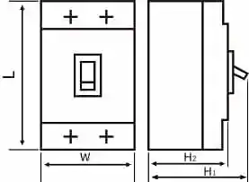 Plastic Housing Circuit Breaker MCCB 3p Molded Case Circuit Breaker