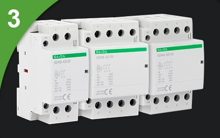 Gada Electrical Contactor AC Type 3 Pole Low Voltage No/Nc Magnetic 3p 25A 63A Contactors