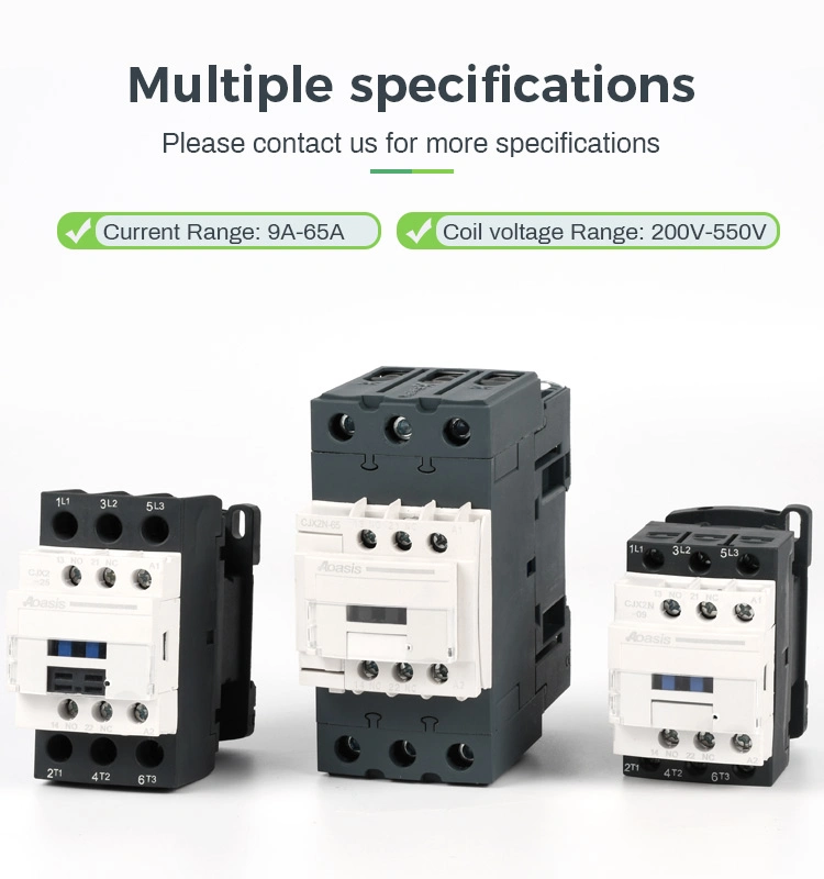 Factory Direct Manufacturer Aoasis Cjx2n-95 LC1d Types of Contactor with Good Price