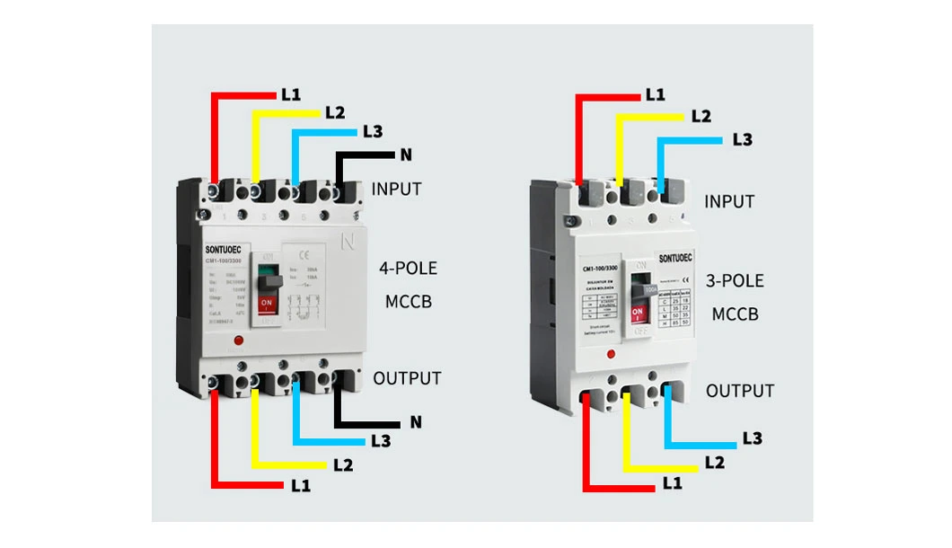 Sontuoec Sbe102b-100A 2p Abe Type Molded Case Circuit Breaker DC MCCB