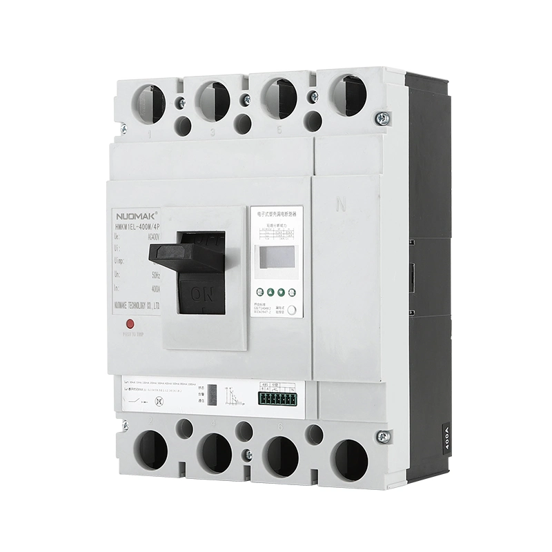 400A AC400V 55ka LCD Molded Case Residual Current Circuit Breaker