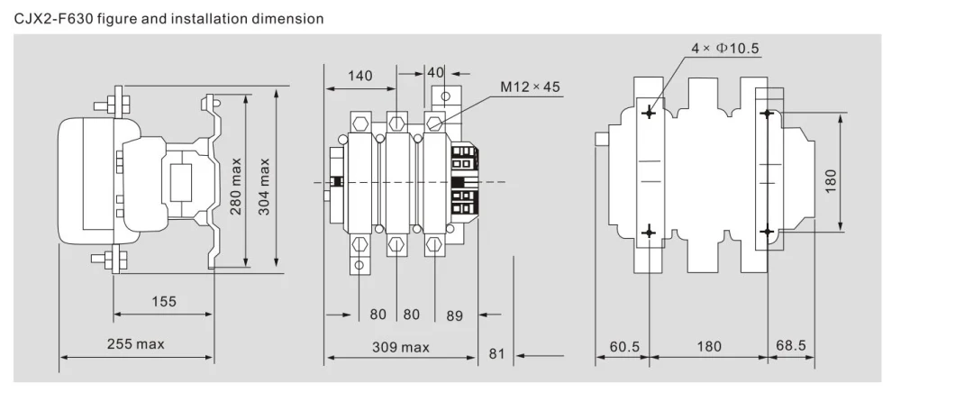 LC1-F330 AC Contactor, ISO9001 Passed High Quality AC Contactor, CE Proved AC Contactor&#160;