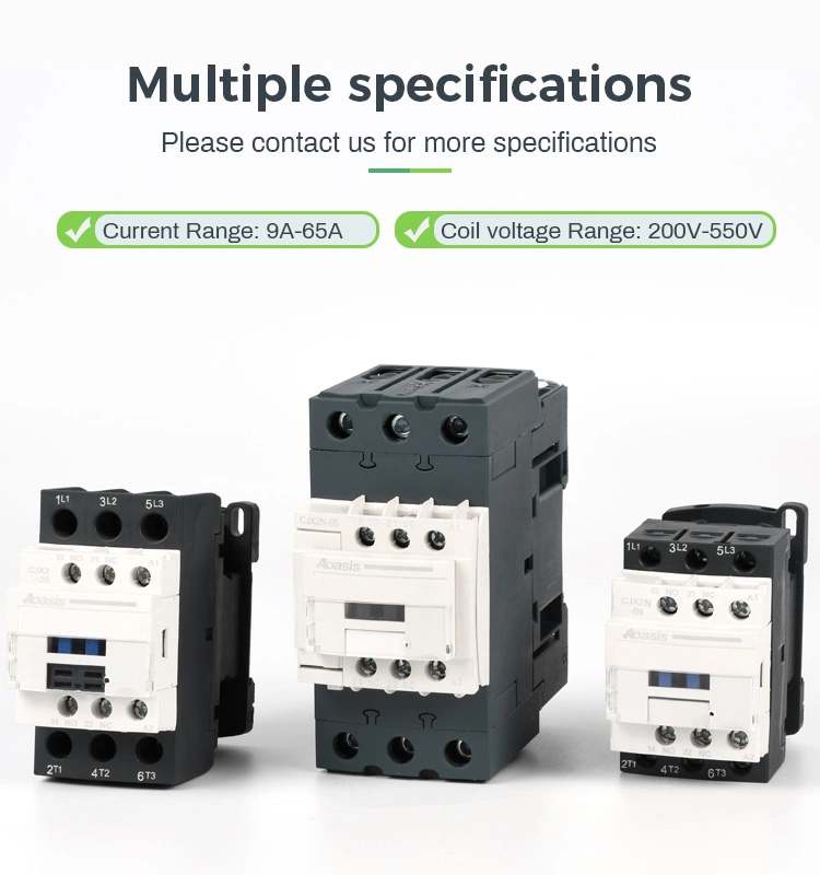 Factory Direct Manufacturer Aoasis Cjx2n-09 LC1d09 AC Contactors with CE Approval