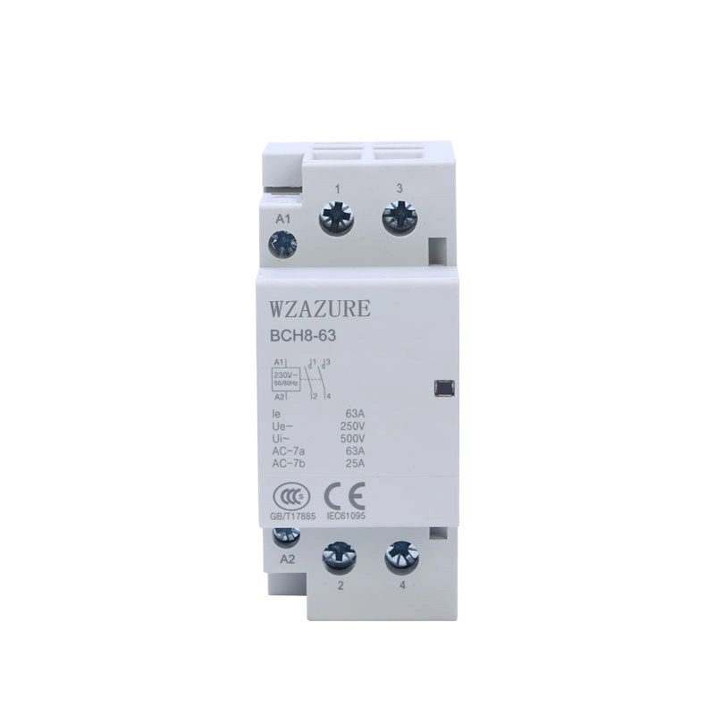 AC220V 2p 16A 20A 25A DIN Rail Mounting Contactor Modular Contactor
