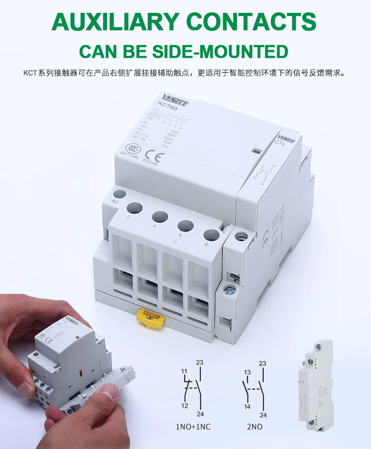 40A 4p DC18-40V Wide Voltage Household Use Modular Contactor