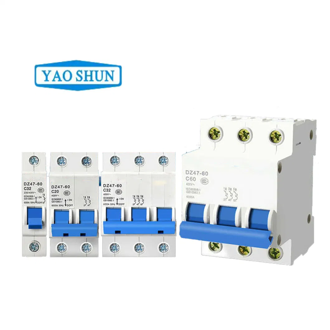 Air Switch Miniature Circuit Breaker Open Air Protector Dz47dz1581p2p3p4PC1a125A