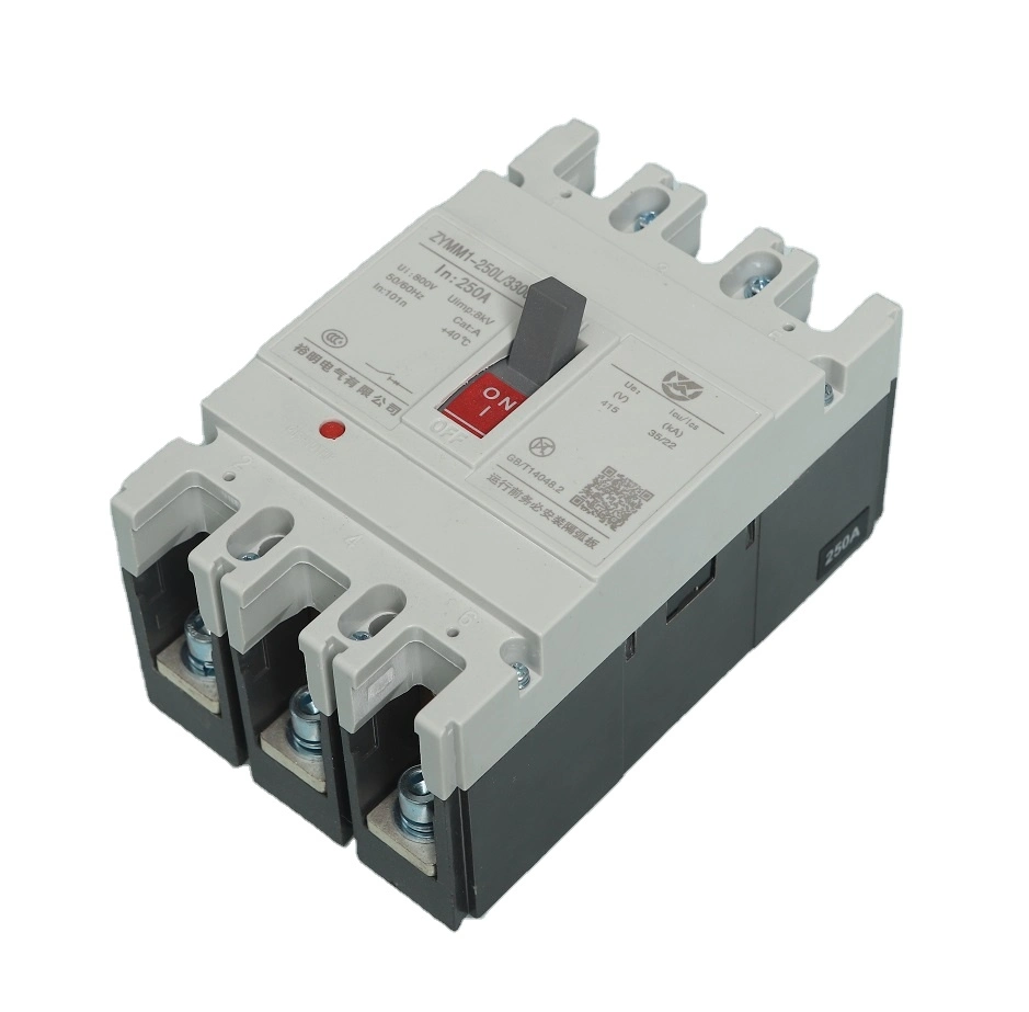 High Quality MCCB Single Phase 160A 180A 200A 250AMPS Circuit Breaker Motor Low Voltage AC Moulded Case Circuit Breaker
