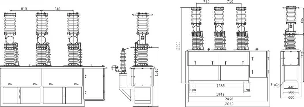 Fenarro Frzw7 Series Outdoor Vacuum Circuit Breaker High Voltage Auto Recloser