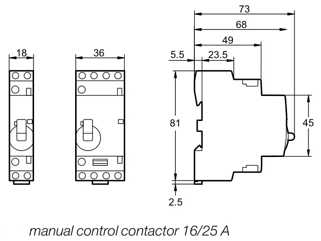 Manufacturer Telemechanic 20A Household Manual AC Contactor