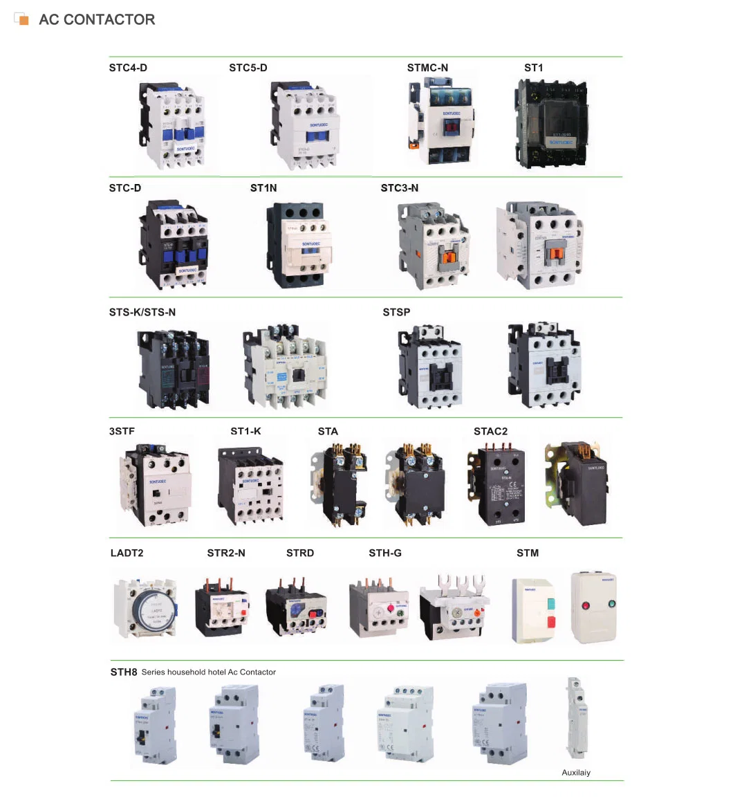 Sontuoec Stc2-L Series AC Contactor 3p 220V Magnetic or Electrical Contactor