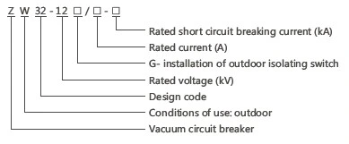 Zw32-12 Type 12kv Outdoor H. V. Vacuum Circuit Breaker