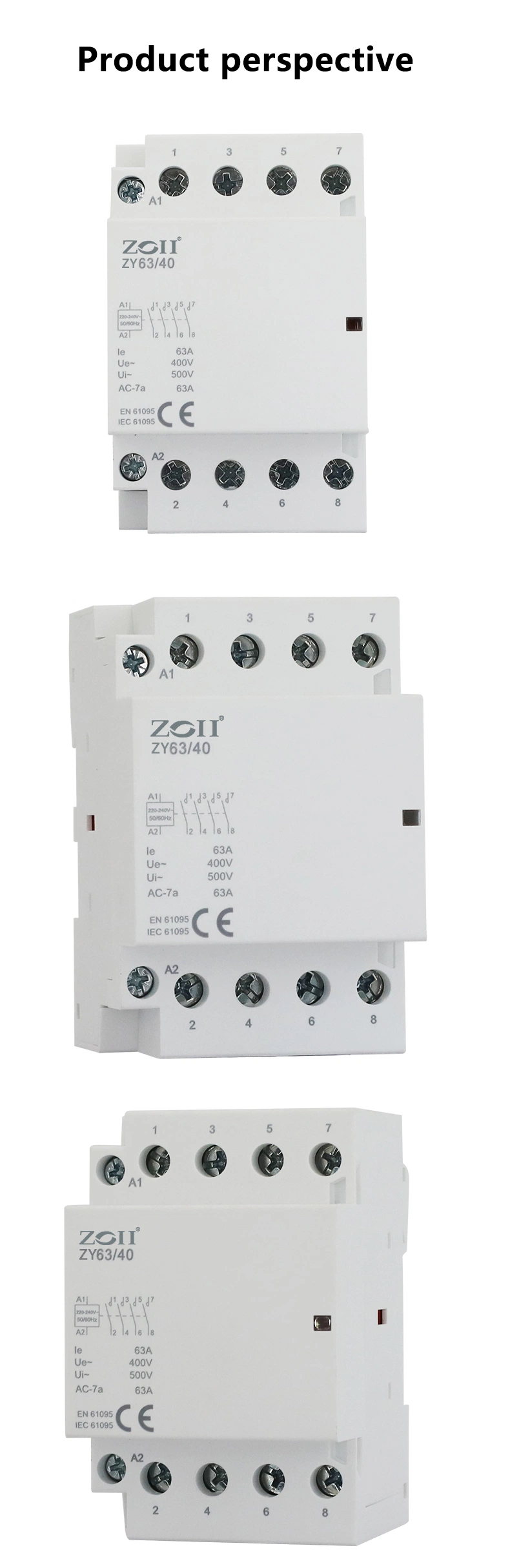 Hot Sales Household Contactor 25A 220V AC Contactor Automatic Type Modular Contactor