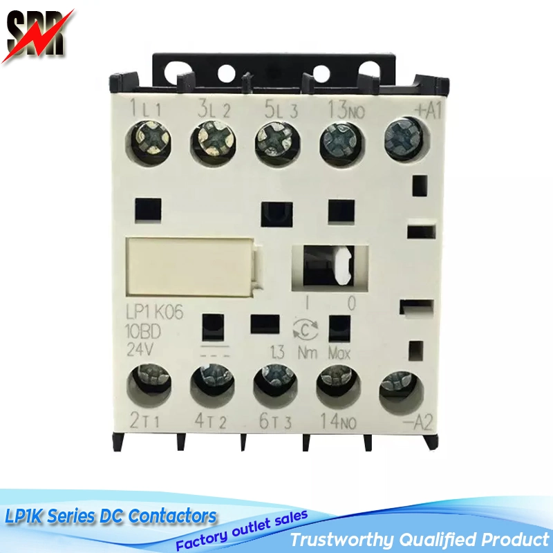 Lp1K/LC1-K / Cjx2-K Series DC Contactors (LC1-K06 LC1-K09 LC1-K12 Lp1-K06 Lp1-K09 Lp1-K12 DIN Rail or PCB Printed Circuit Board Solder Pin Mini Contactor)