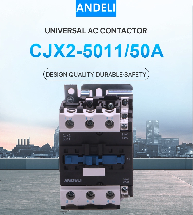 Cjx2-5011 50A 380V/220V Magnetic Contactor