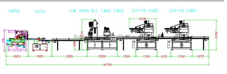 2L 4L Automatic Welding Machine Square Automatic Tin Can Making Machine Line