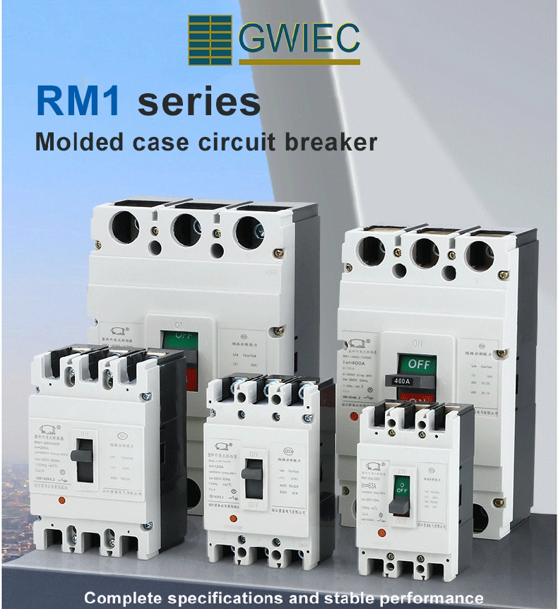 125A 250A Gwiec 3p, 4p MCCB Molded Case Circuit Breaker
