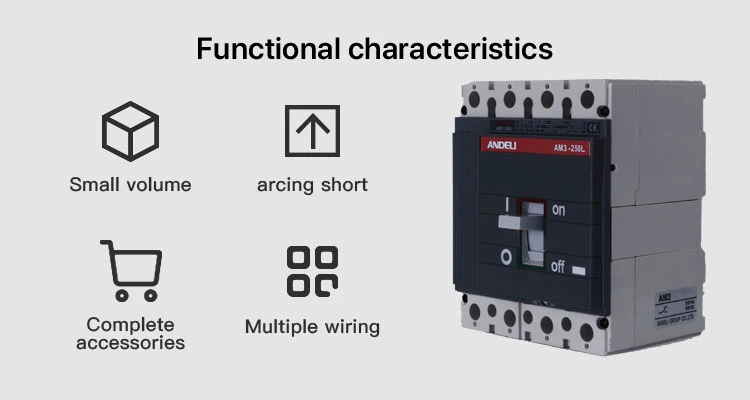 Am3-250L-4300 Moulded Case Circuit Breaker 250A 125A 160A 225A MCCB