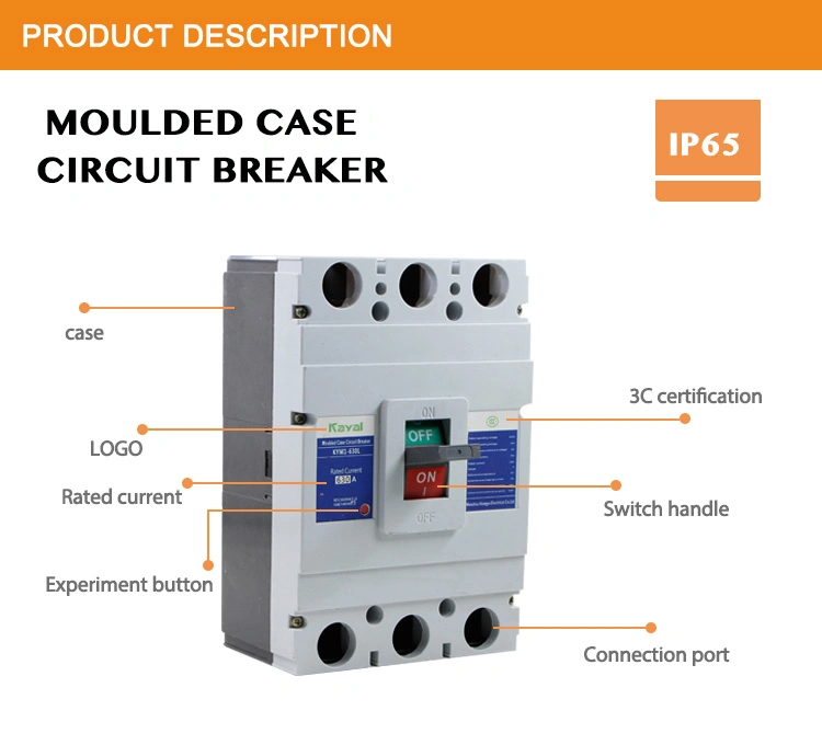 Kayal Moulded Case Circuit Breaker 6A 10A 20A 25A 32A 60A 63A 125A 4 Pole MCCB Price