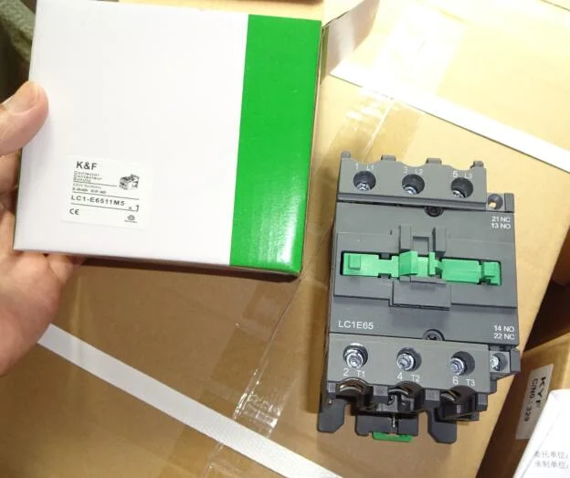 Contactor LC1-E LC1e80m5n 80A AC220V 1 Normally Open 1 Normally Closed