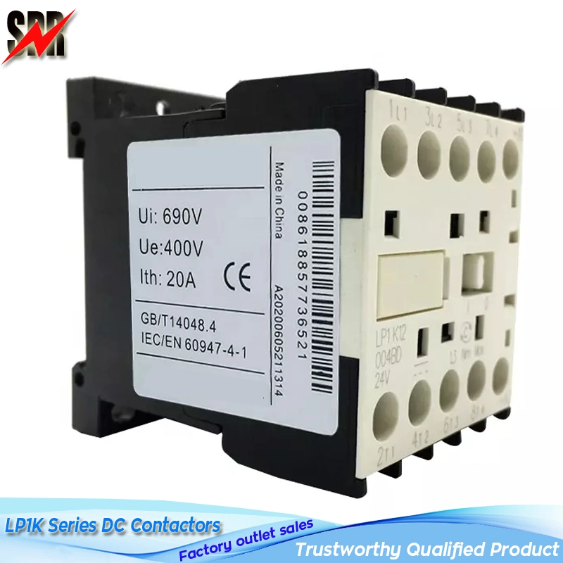 Lp1K/LC1-K / Cjx2-K Series DC Contactors (LC1-K06 LC1-K09 LC1-K12 Lp1-K06 Lp1-K09 Lp1-K12 DIN Rail or PCB Printed Circuit Board Solder Pin Mini Contactor)