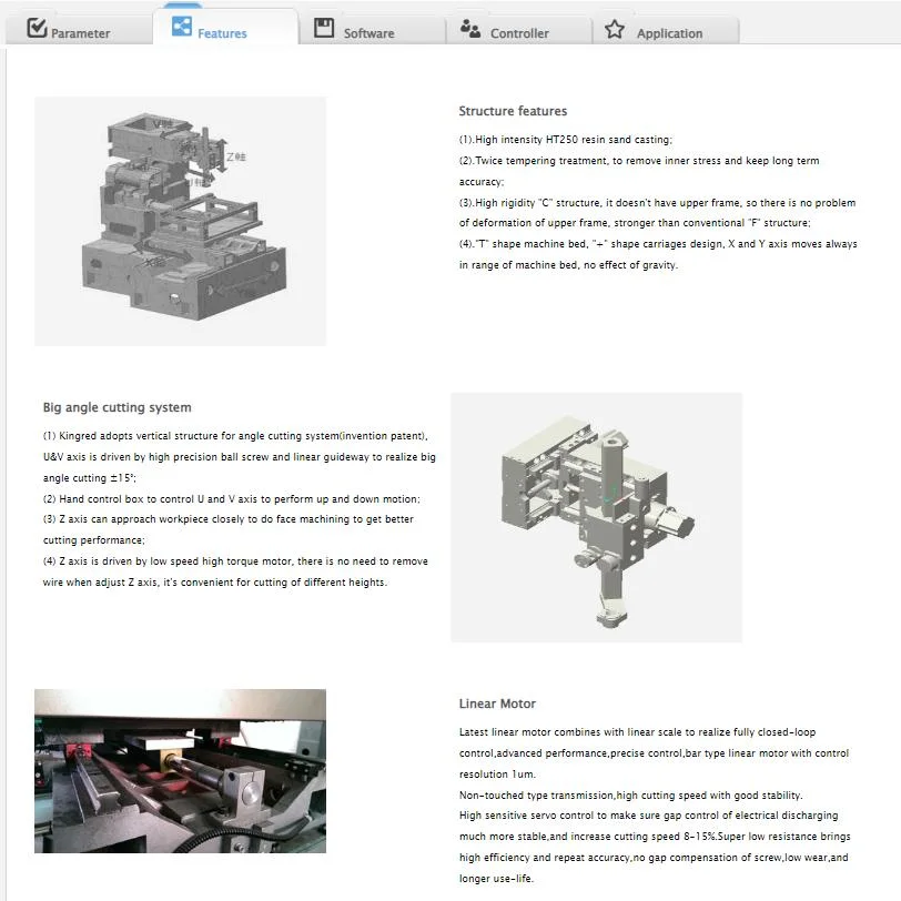 High Quality CNC EDM Sinker B80, EDM Die Sinker