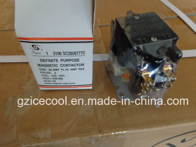 Air Conditioner Sigma Magnetic Contactor 220V 2 Pole 30A~40A