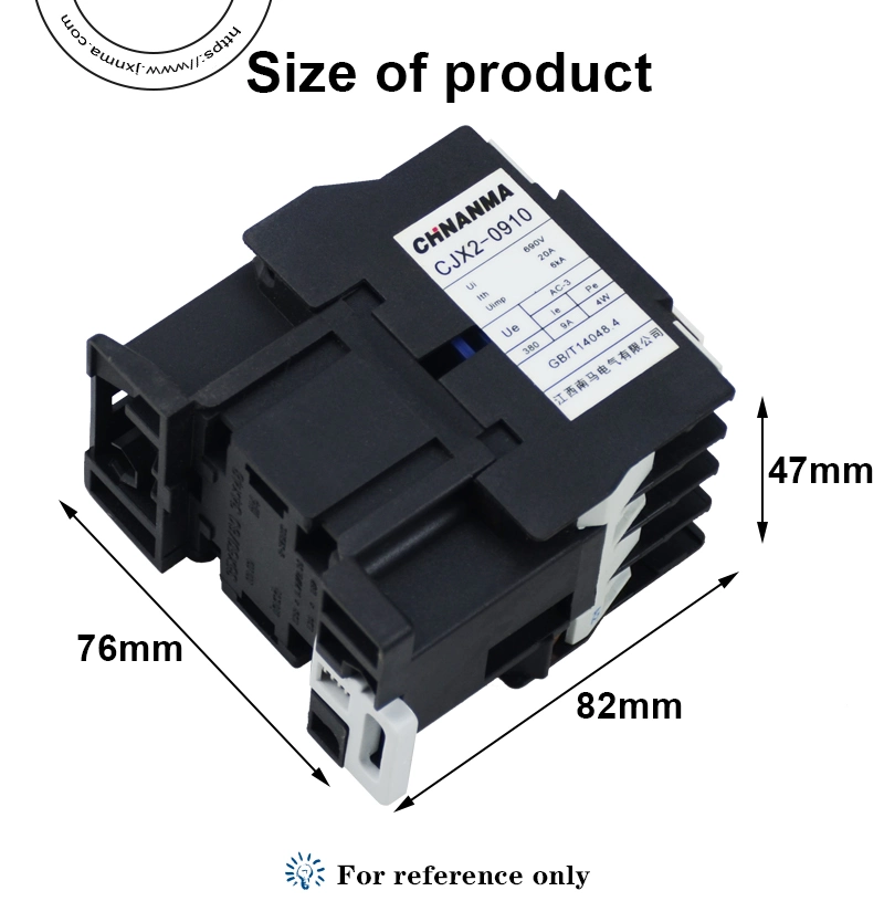 Electrical Contactor 1no+1nc 3 Pole AC Telemecanique Magetic Contactor (CJX2-0910)