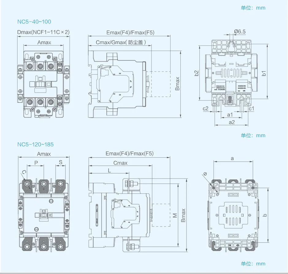 New and Original Chint Nc5-4011 AC 380V 220V. 24V. 36V. 48V110V. 127V. 415V 6-630A Contactor