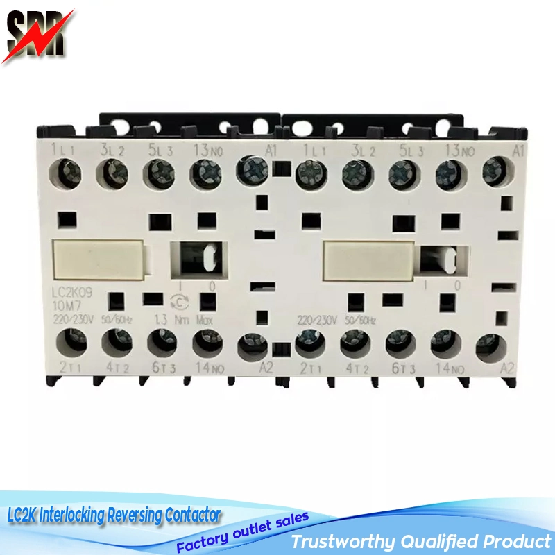 LC2-K06 LC2K09 LC2K0610 Mini Interlocking Reversible Contactor 3p+Nc 3p+No 110V 220V 380V AC Magnetic Contactor