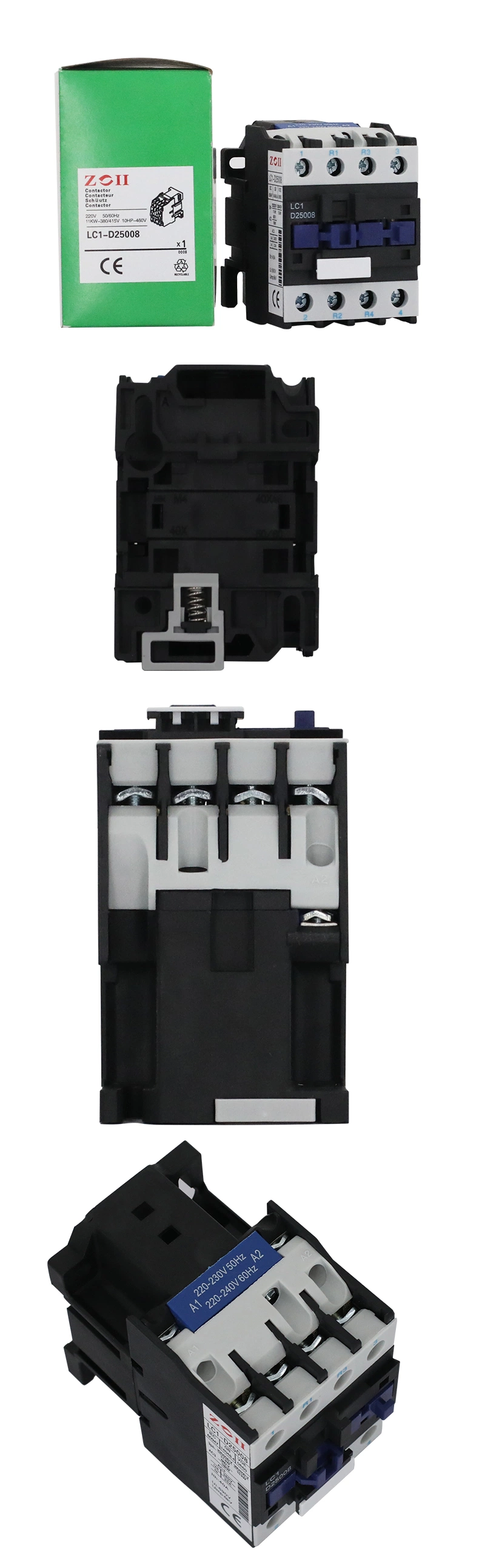 Zoii Normally Closed Magnetic Contactors 380V 220V AC Contactor 3 Pole 09A/12A/18A/25A/32A/40A/50A/65A/80A/95A