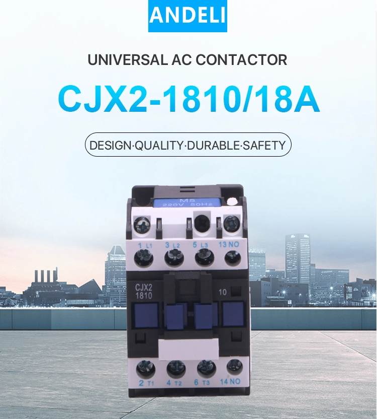 Andeli Group Cjx2-1810 18A 50/60Hz 3-Phase 220V Electrical Contactor