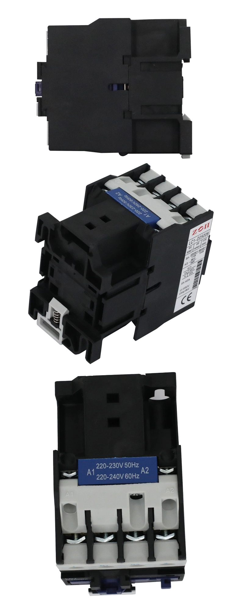 Zoii Electric 1no+1nc 3p 220V Contactors 9A 12A 18A 25A 32A 38A 40A 65A 80A 95A AC Magnetic Contactor Price