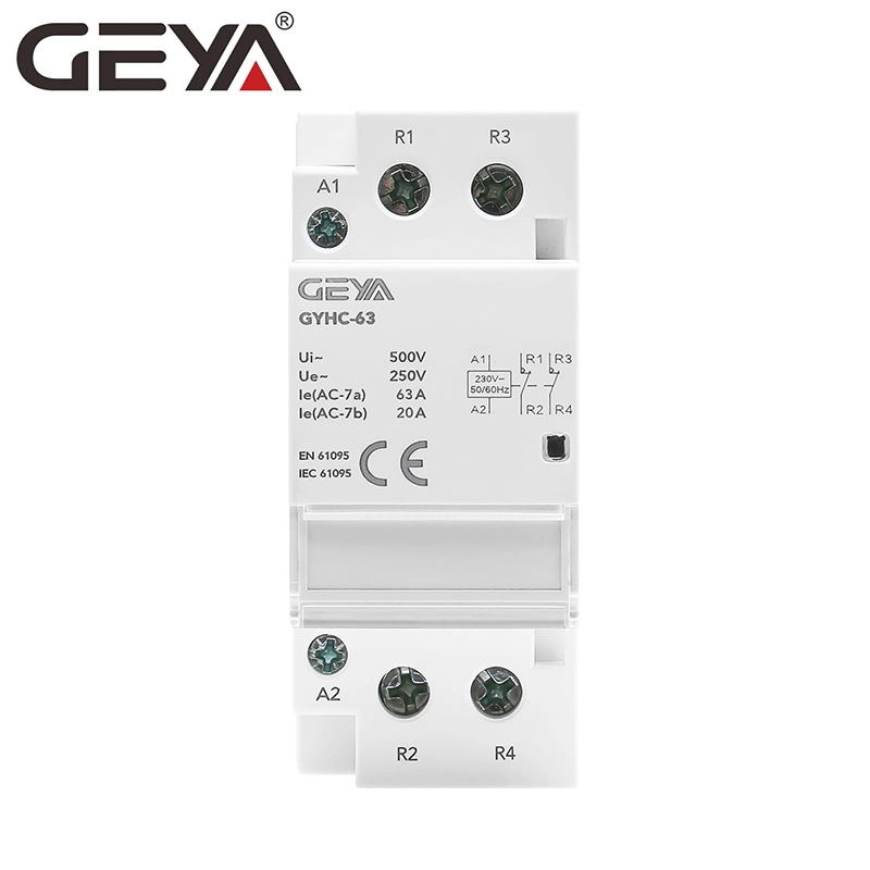 Geya Gyhc 2p 40A Household AC Contactor 110V 220V Coil 2no or 2nc Contactor Online Shipping Electrical Product