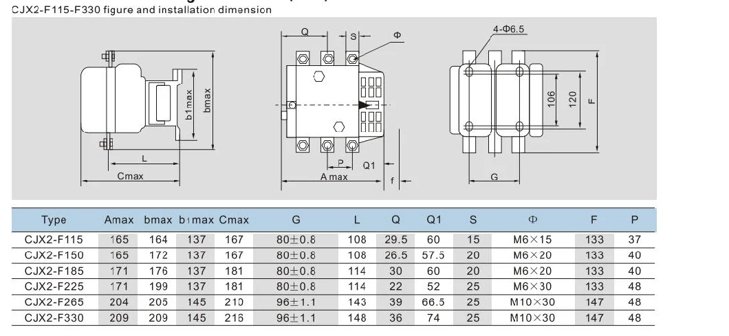 LC1-F330 AC Contactor, ISO9001 Passed High Quality AC Contactor, CE Proved AC Contactor&#160;