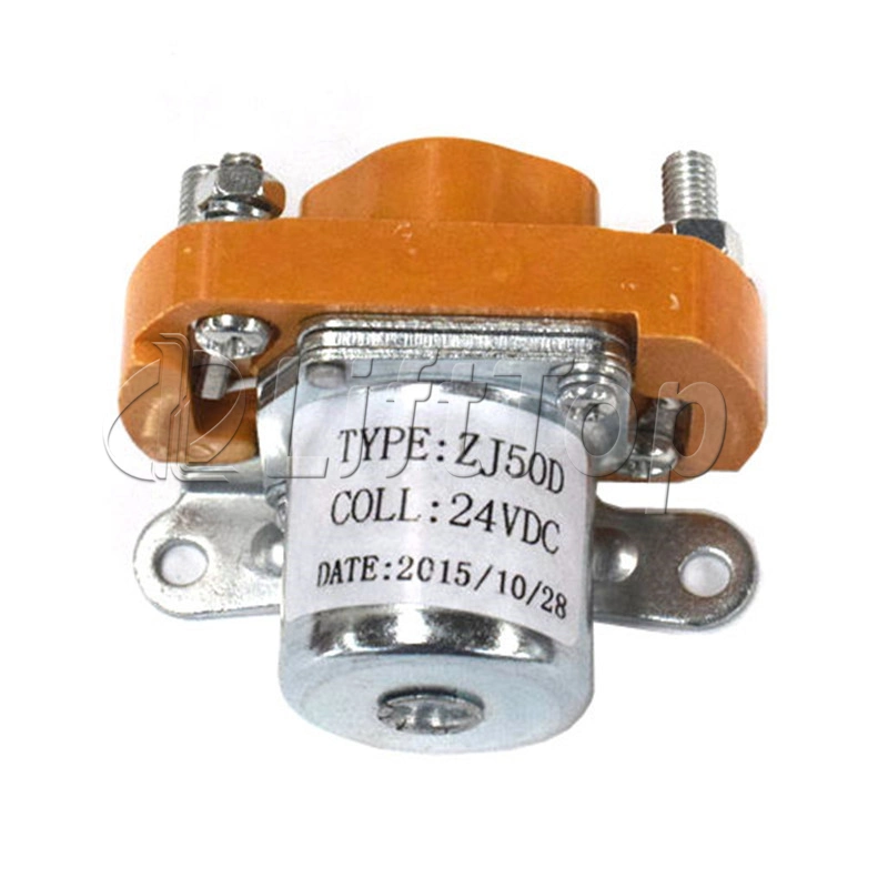 Forklift Parts China Made OEM Magnetic 24V Zj50A DC Contactor for Electric Vehicle