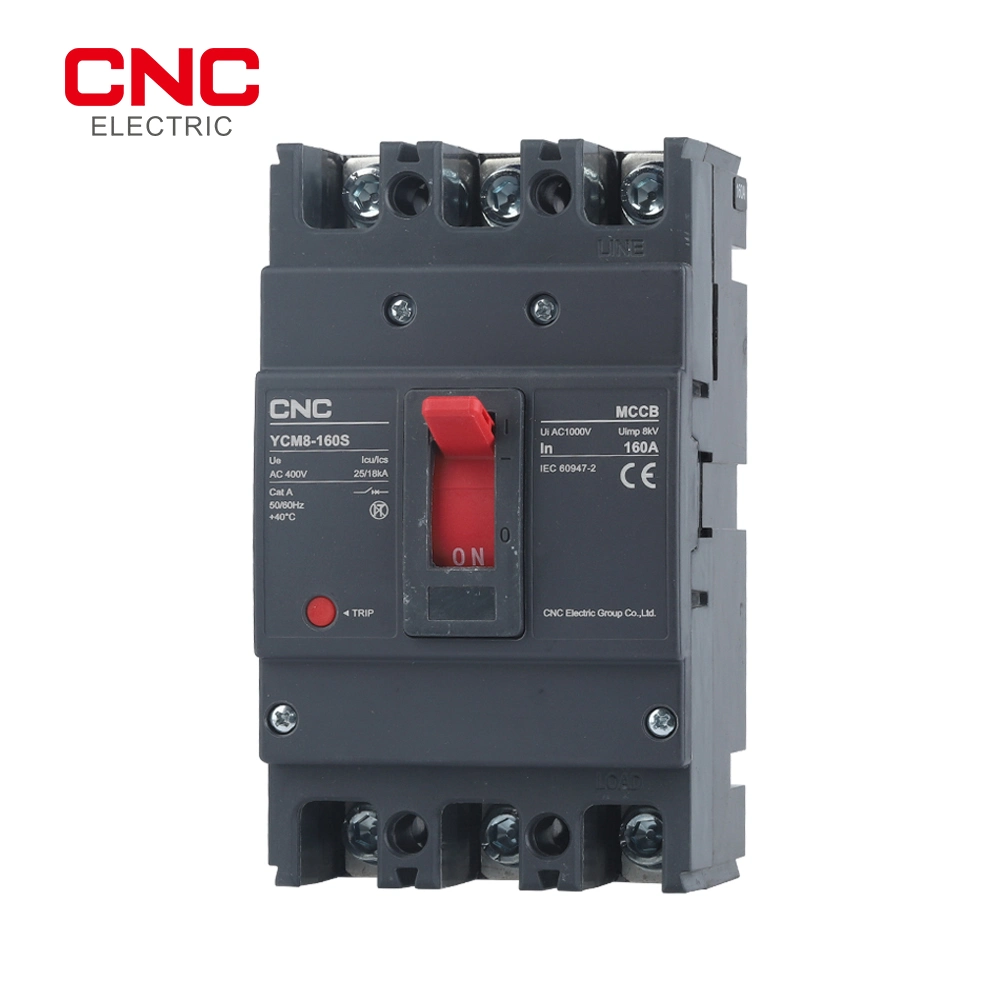 Ycm8 Current Adjustable Moulded Case 250A 160A 125A 100 AMP Smart Circuit Breakers Electronic Adjustable MCCB