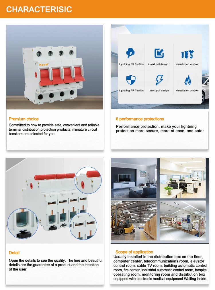 Free Sample! Dz47-60 1000A 80A 1p Circuit Breaker